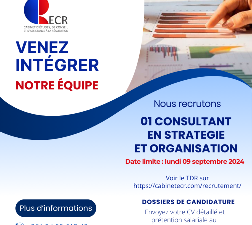 ANNONCE_Consultant en Stratégie et Organisation